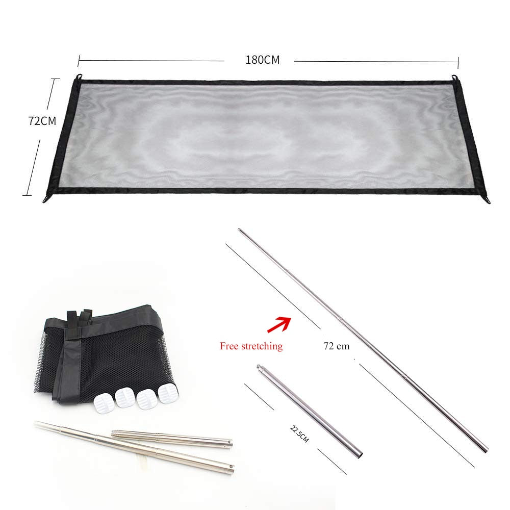 Pet Zipper  Barrier Fences Portable Folding Breathable Mesh Dog Gate Pet Separation Guard Isolated Fence Dogs
